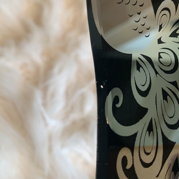 Mirrored Black Dress with Peacock Design Jewelry Holder - Picture 6 of 7